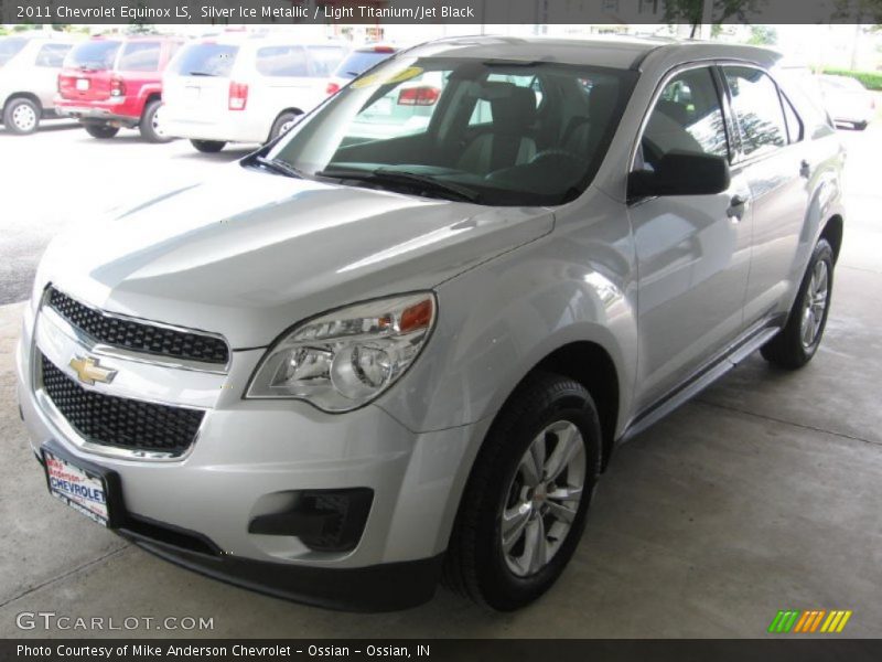 Silver Ice Metallic / Light Titanium/Jet Black 2011 Chevrolet Equinox LS