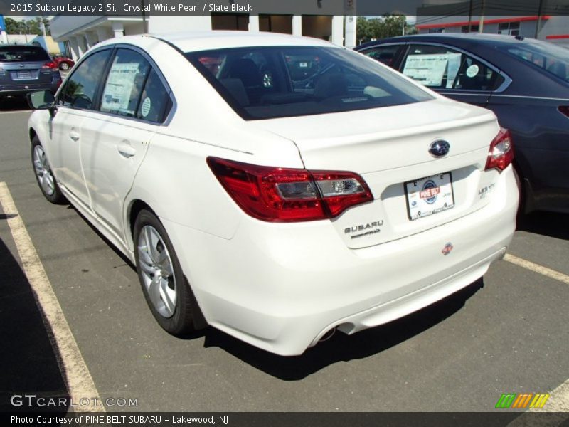 Crystal White Pearl / Slate Black 2015 Subaru Legacy 2.5i