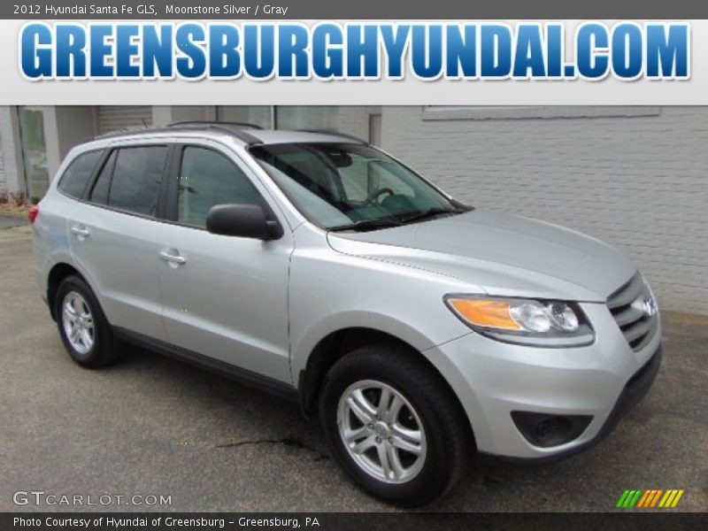 Moonstone Silver / Gray 2012 Hyundai Santa Fe GLS