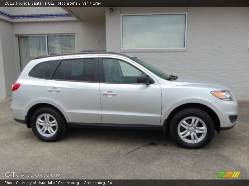 Moonstone Silver / Gray 2012 Hyundai Santa Fe GLS
