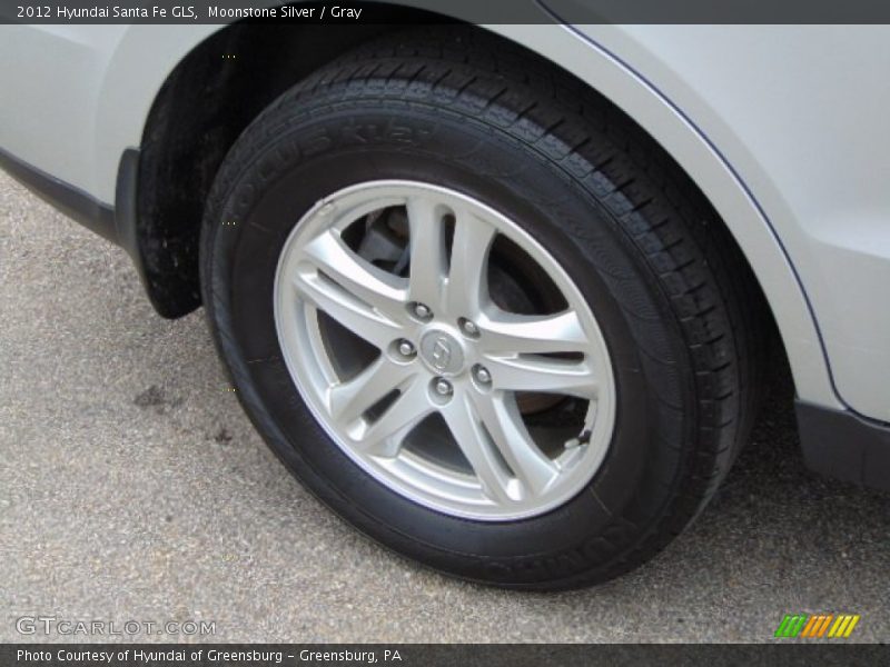Moonstone Silver / Gray 2012 Hyundai Santa Fe GLS