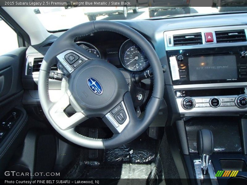 Twilight Blue Metallic / Slate Black 2015 Subaru Legacy 2.5i Premium