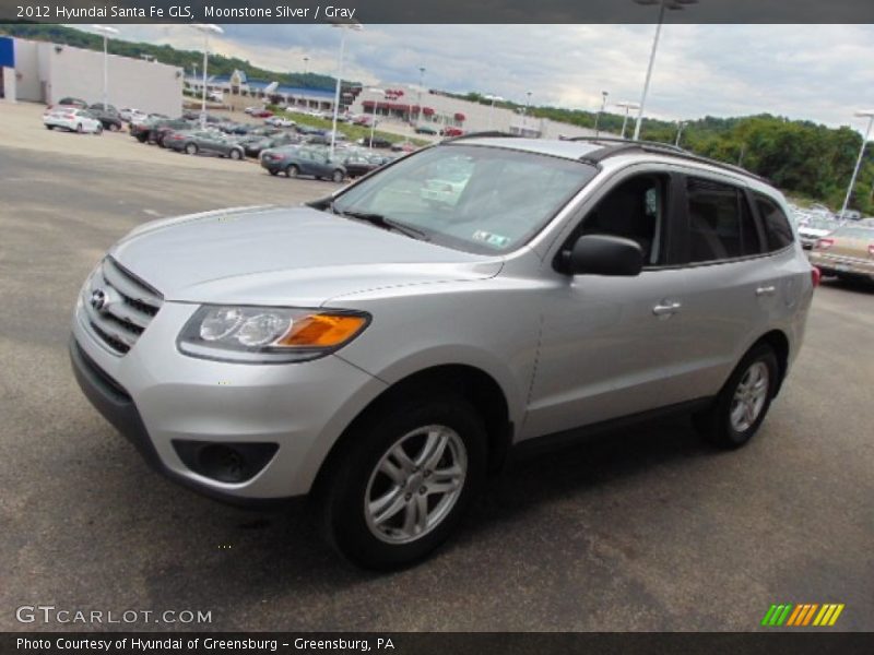 Moonstone Silver / Gray 2012 Hyundai Santa Fe GLS