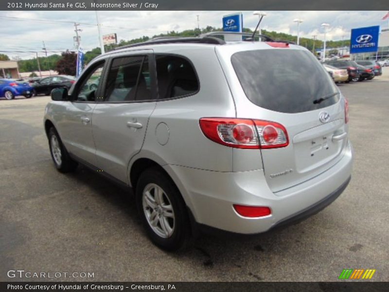 Moonstone Silver / Gray 2012 Hyundai Santa Fe GLS