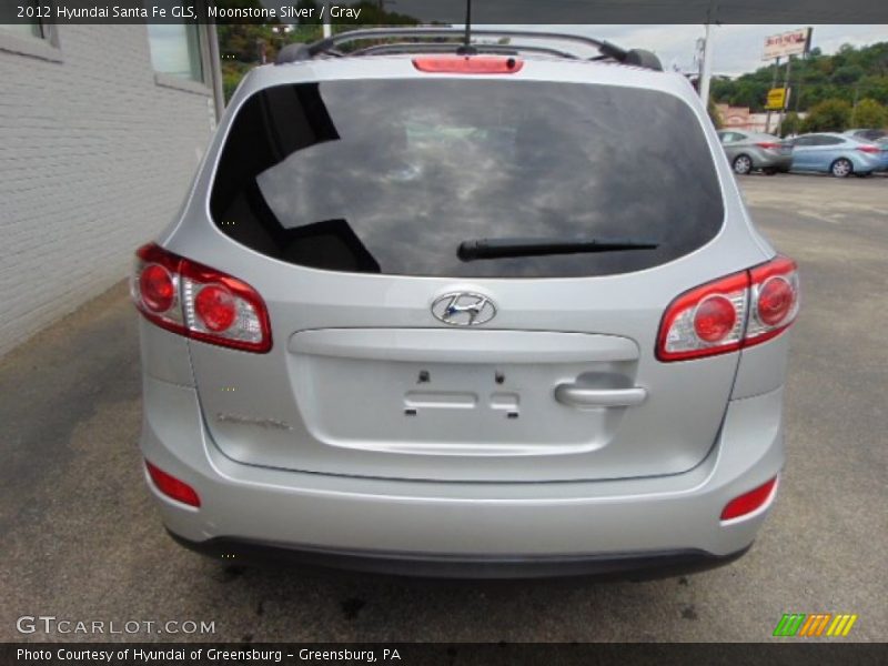 Moonstone Silver / Gray 2012 Hyundai Santa Fe GLS