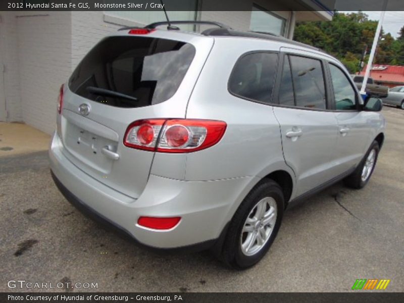Moonstone Silver / Gray 2012 Hyundai Santa Fe GLS