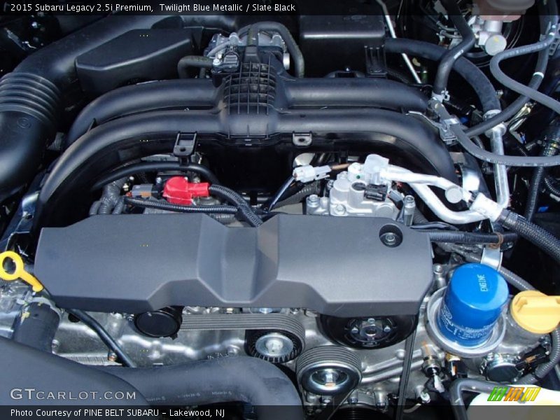 Twilight Blue Metallic / Slate Black 2015 Subaru Legacy 2.5i Premium