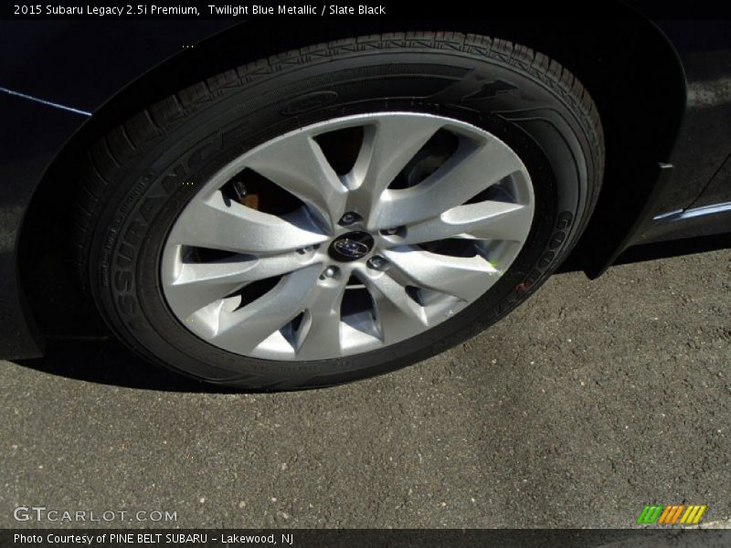 Twilight Blue Metallic / Slate Black 2015 Subaru Legacy 2.5i Premium