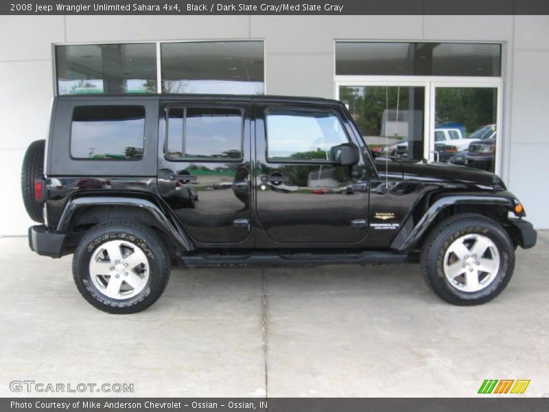 Black / Dark Slate Gray/Med Slate Gray 2008 Jeep Wrangler Unlimited Sahara 4x4