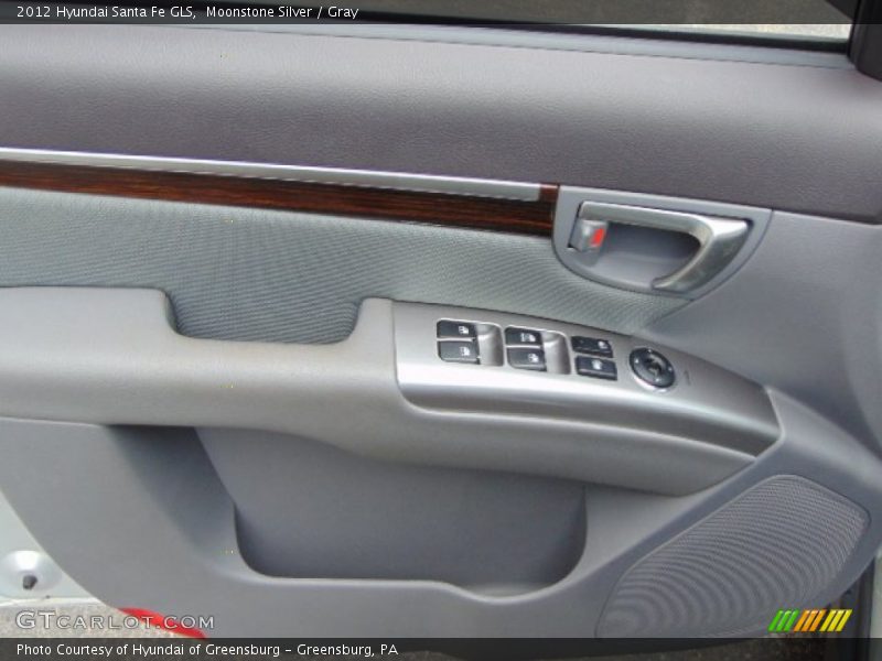 Moonstone Silver / Gray 2012 Hyundai Santa Fe GLS