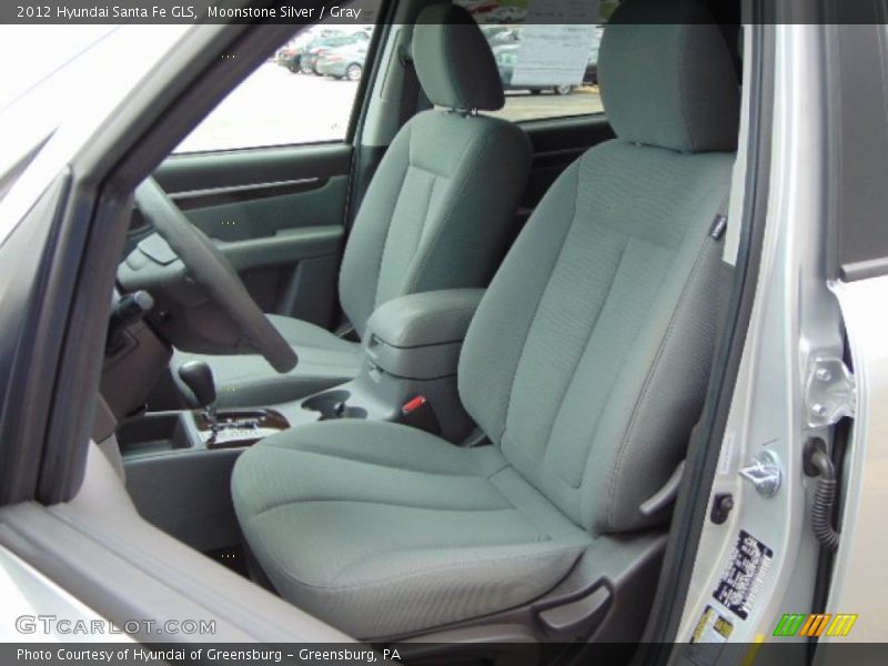 Moonstone Silver / Gray 2012 Hyundai Santa Fe GLS