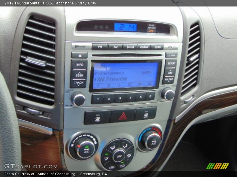 Moonstone Silver / Gray 2012 Hyundai Santa Fe GLS