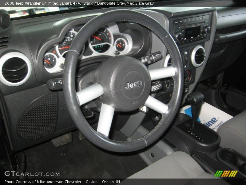 Black / Dark Slate Gray/Med Slate Gray 2008 Jeep Wrangler Unlimited Sahara 4x4