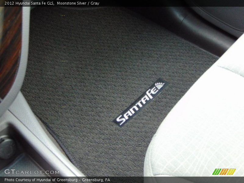 Moonstone Silver / Gray 2012 Hyundai Santa Fe GLS