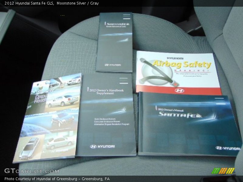 Moonstone Silver / Gray 2012 Hyundai Santa Fe GLS