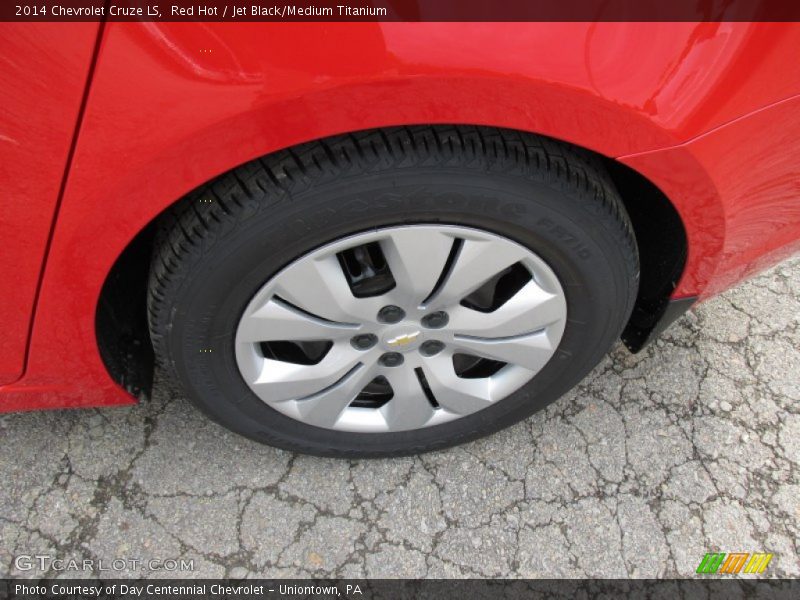 Red Hot / Jet Black/Medium Titanium 2014 Chevrolet Cruze LS