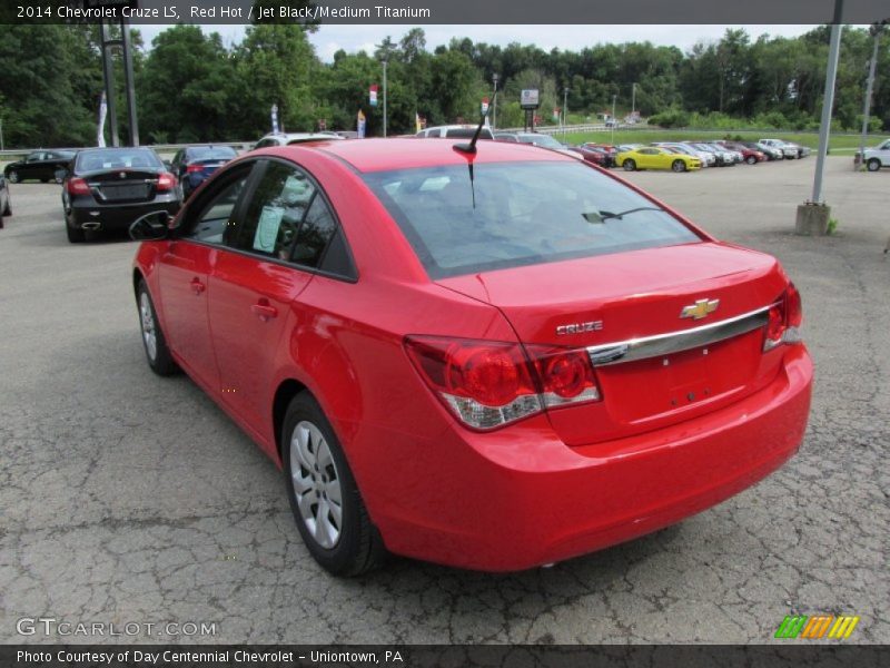 Red Hot / Jet Black/Medium Titanium 2014 Chevrolet Cruze LS