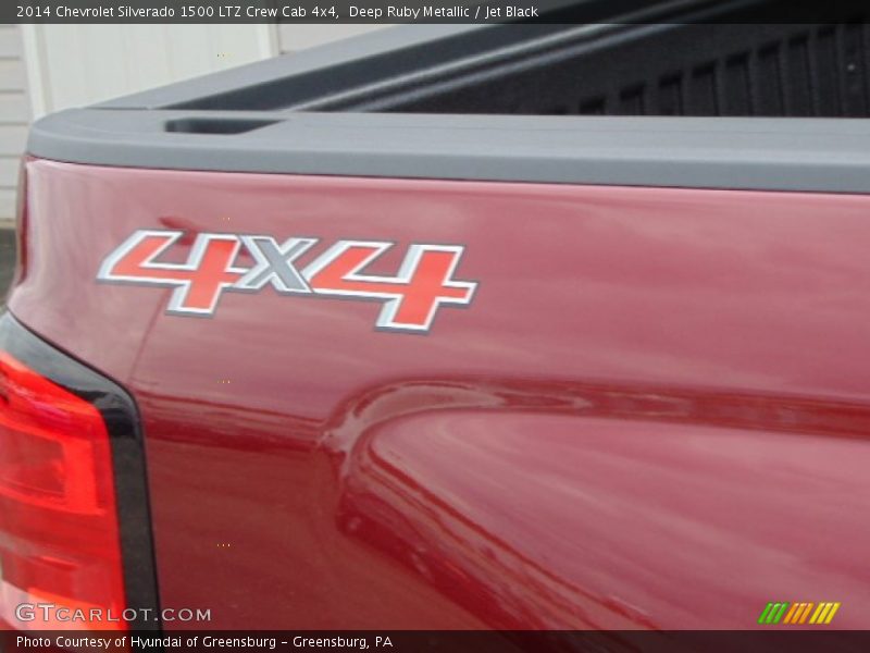 Deep Ruby Metallic / Jet Black 2014 Chevrolet Silverado 1500 LTZ Crew Cab 4x4