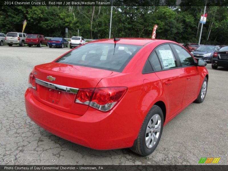 Red Hot / Jet Black/Medium Titanium 2014 Chevrolet Cruze LS