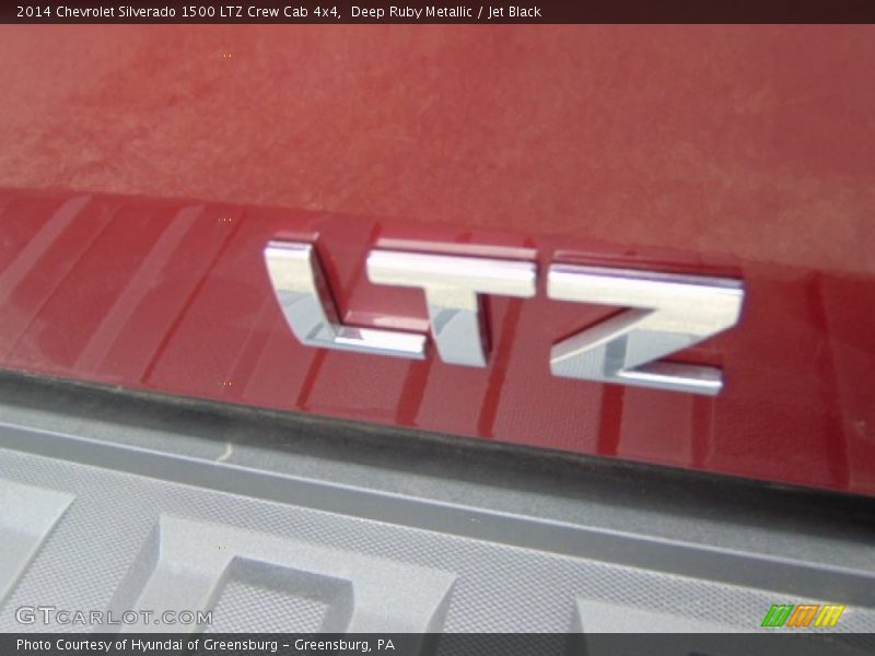 Deep Ruby Metallic / Jet Black 2014 Chevrolet Silverado 1500 LTZ Crew Cab 4x4