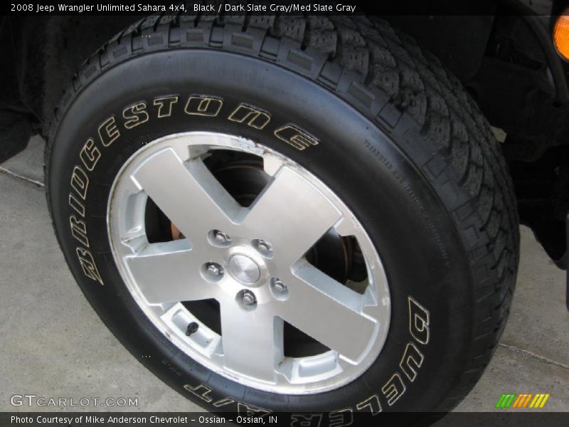 Black / Dark Slate Gray/Med Slate Gray 2008 Jeep Wrangler Unlimited Sahara 4x4