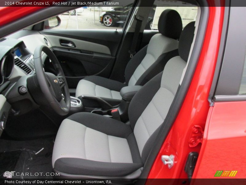 Red Hot / Jet Black/Medium Titanium 2014 Chevrolet Cruze LS