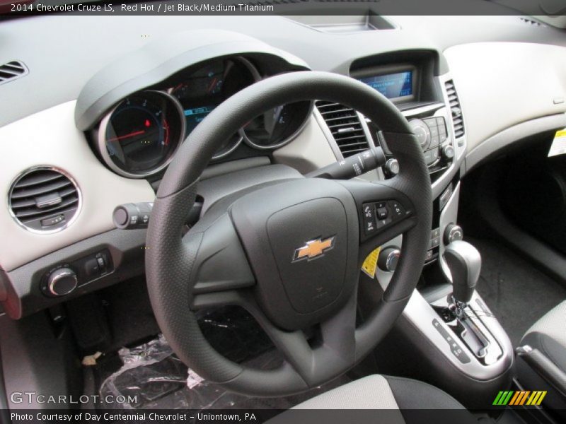 Red Hot / Jet Black/Medium Titanium 2014 Chevrolet Cruze LS