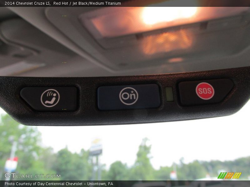 Red Hot / Jet Black/Medium Titanium 2014 Chevrolet Cruze LS