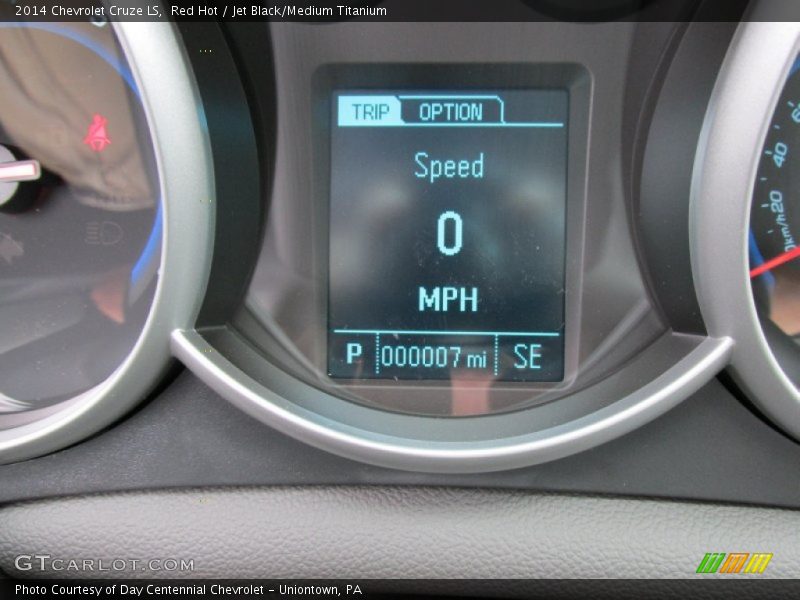 Red Hot / Jet Black/Medium Titanium 2014 Chevrolet Cruze LS