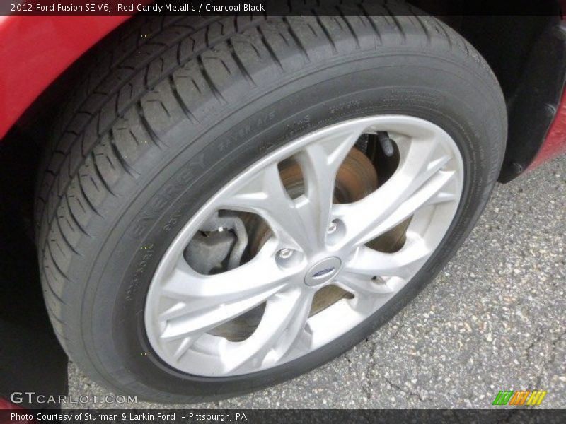 Red Candy Metallic / Charcoal Black 2012 Ford Fusion SE V6