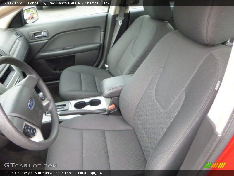Red Candy Metallic / Charcoal Black 2012 Ford Fusion SE V6