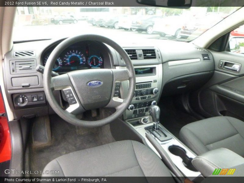 Red Candy Metallic / Charcoal Black 2012 Ford Fusion SE V6