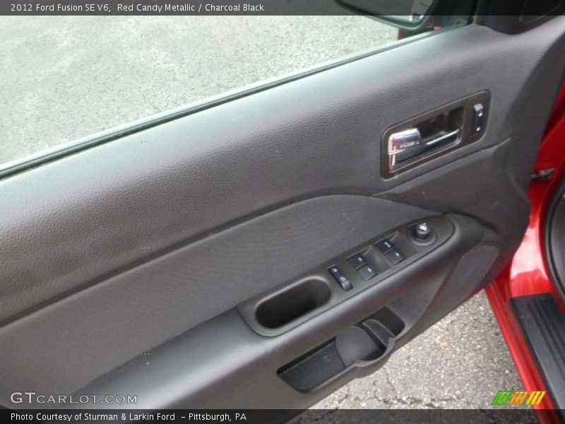 Red Candy Metallic / Charcoal Black 2012 Ford Fusion SE V6