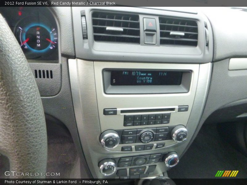 Red Candy Metallic / Charcoal Black 2012 Ford Fusion SE V6