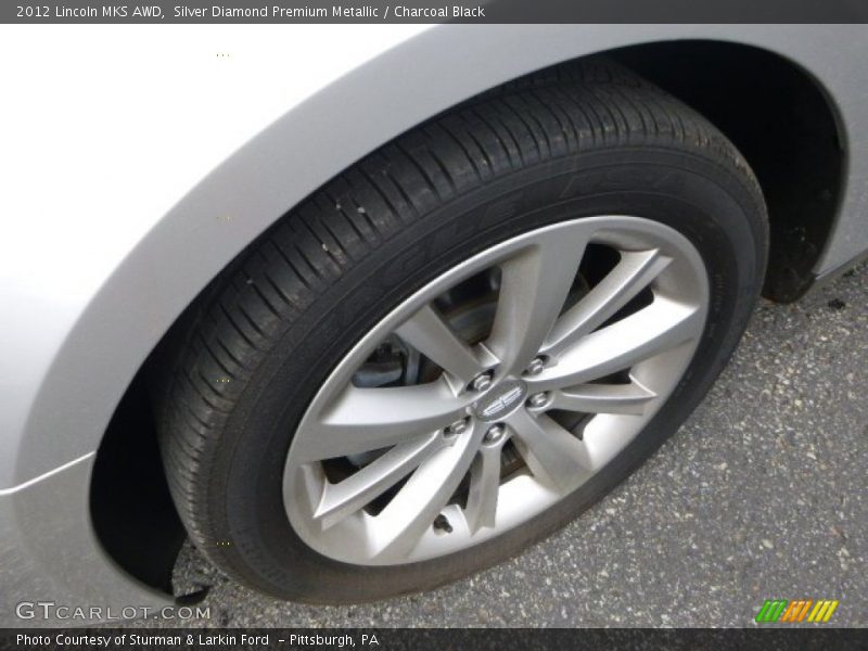 Silver Diamond Premium Metallic / Charcoal Black 2012 Lincoln MKS AWD