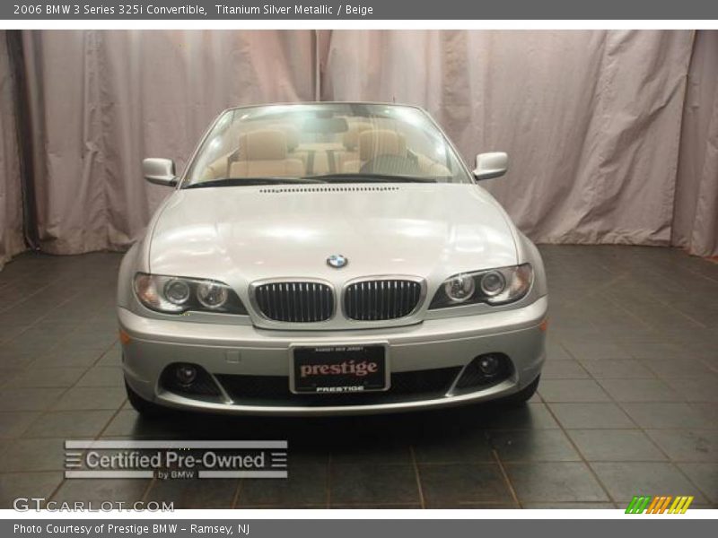 Titanium Silver Metallic / Beige 2006 BMW 3 Series 325i Convertible