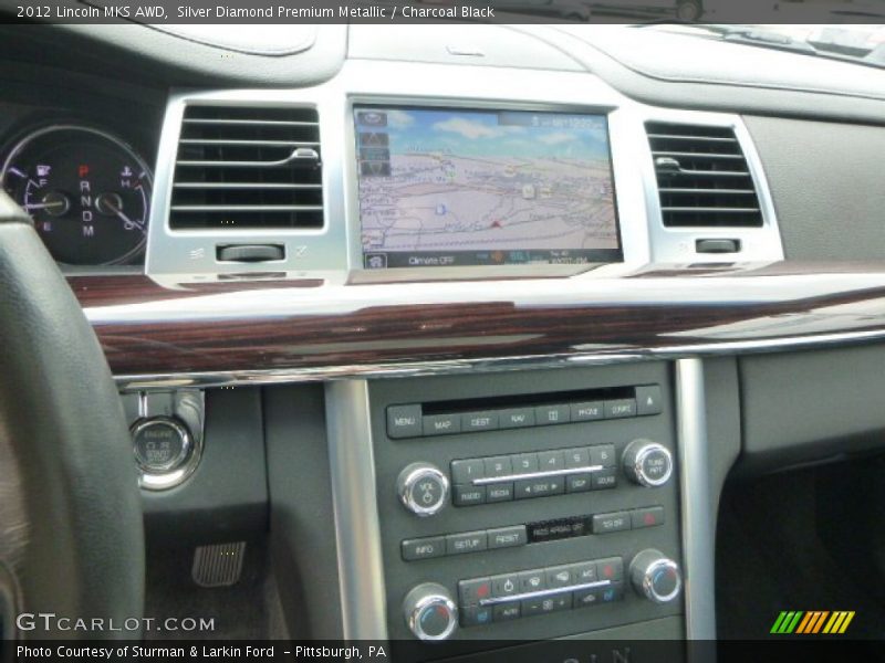 Silver Diamond Premium Metallic / Charcoal Black 2012 Lincoln MKS AWD