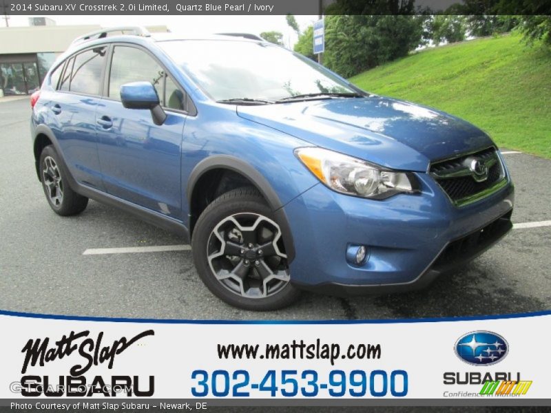 Quartz Blue Pearl / Ivory 2014 Subaru XV Crosstrek 2.0i Limited