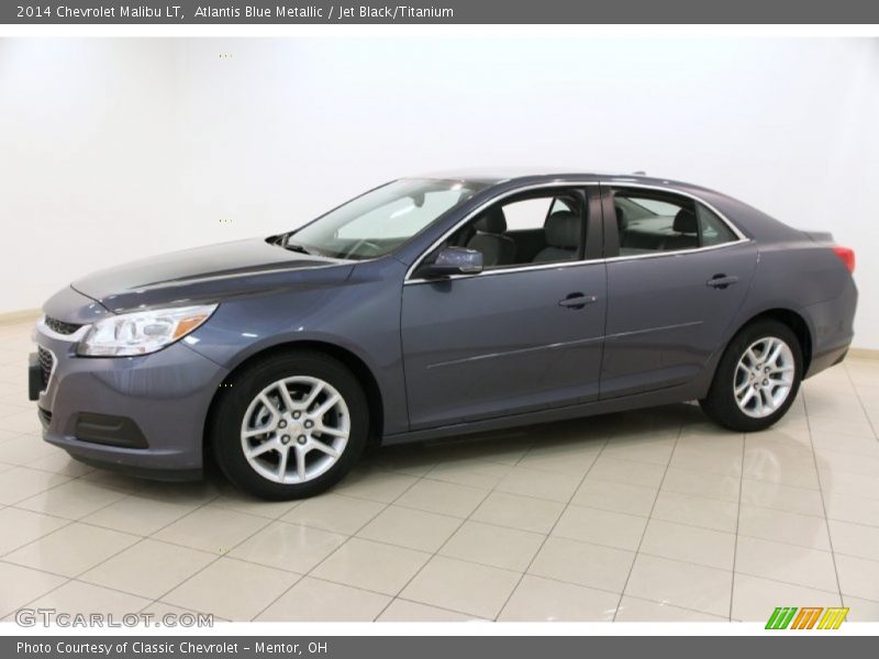 Atlantis Blue Metallic / Jet Black/Titanium 2014 Chevrolet Malibu LT