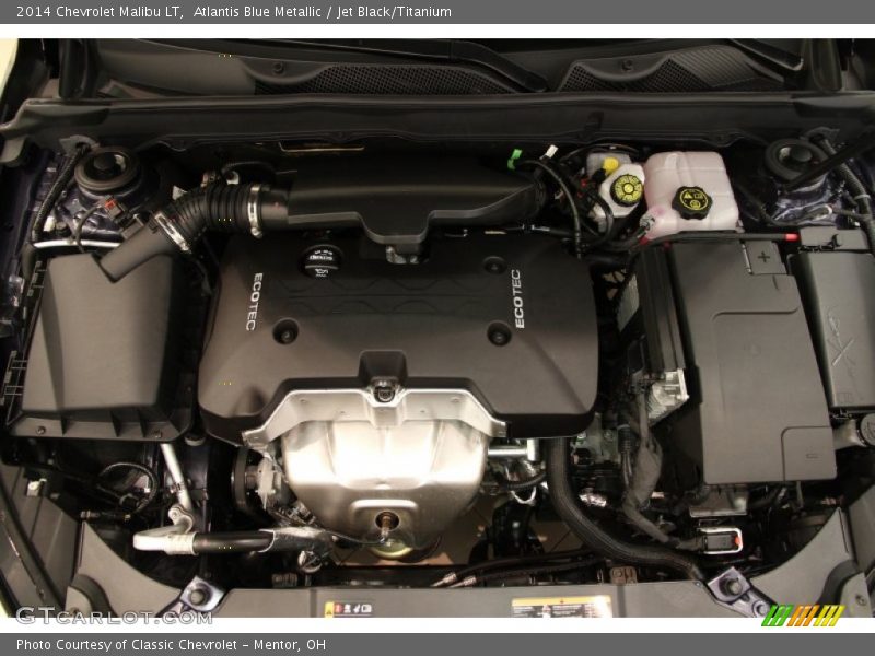 Atlantis Blue Metallic / Jet Black/Titanium 2014 Chevrolet Malibu LT