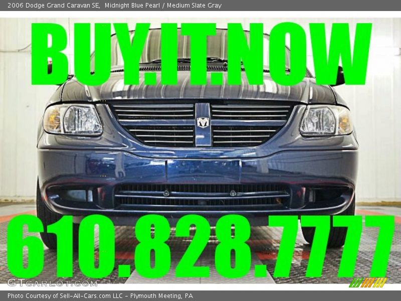 Midnight Blue Pearl / Medium Slate Gray 2006 Dodge Grand Caravan SE