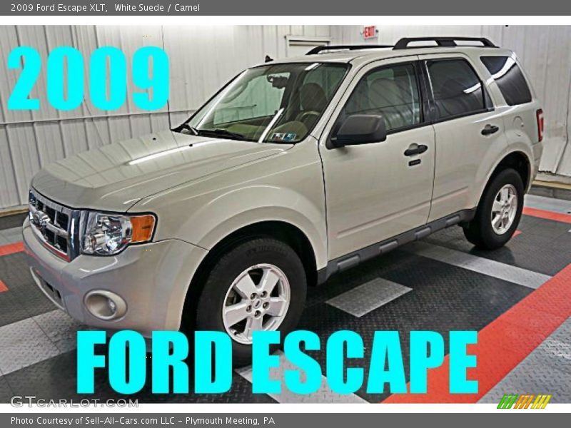 White Suede / Camel 2009 Ford Escape XLT