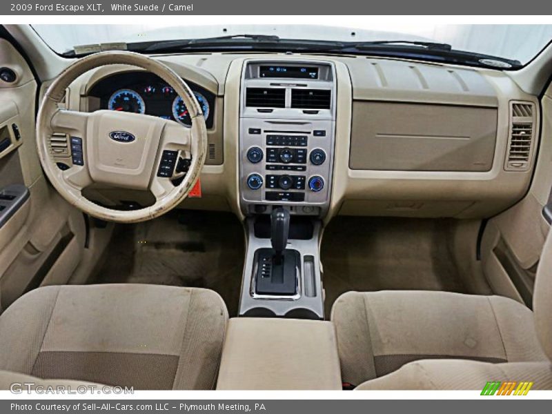 White Suede / Camel 2009 Ford Escape XLT