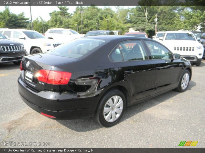 Black / Titan Black 2012 Volkswagen Jetta SE Sedan