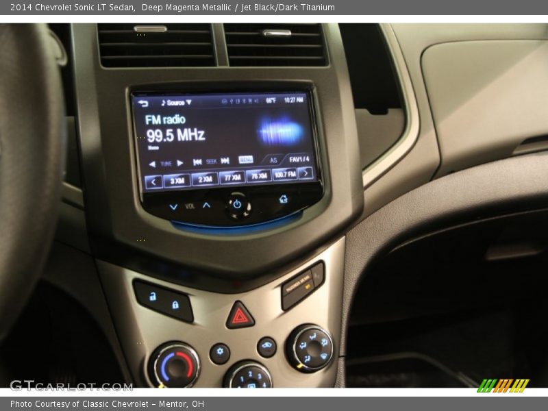 Deep Magenta Metallic / Jet Black/Dark Titanium 2014 Chevrolet Sonic LT Sedan