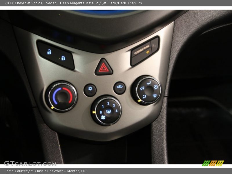 Deep Magenta Metallic / Jet Black/Dark Titanium 2014 Chevrolet Sonic LT Sedan
