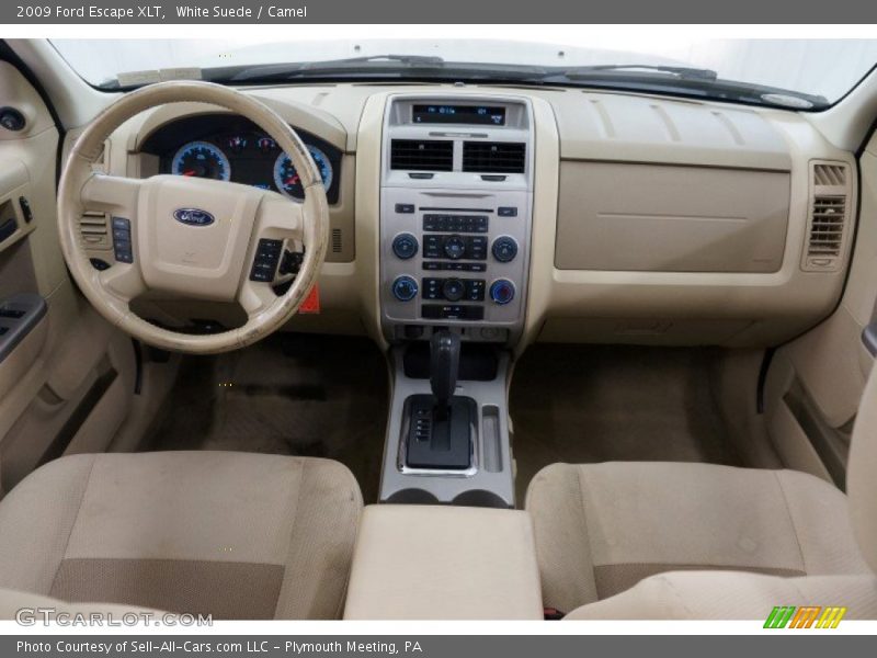 White Suede / Camel 2009 Ford Escape XLT