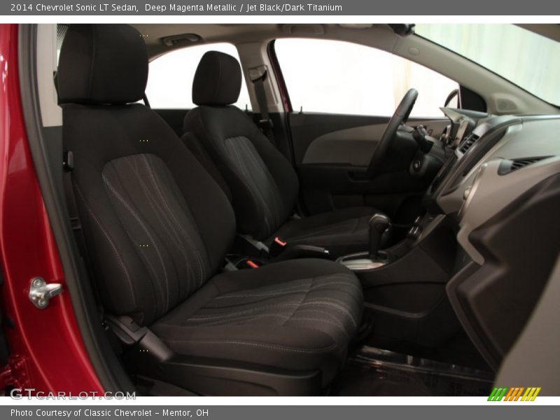 Deep Magenta Metallic / Jet Black/Dark Titanium 2014 Chevrolet Sonic LT Sedan