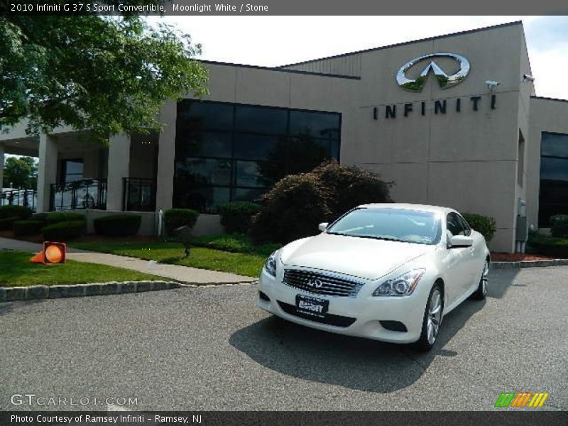 Moonlight White / Stone 2010 Infiniti G 37 S Sport Convertible