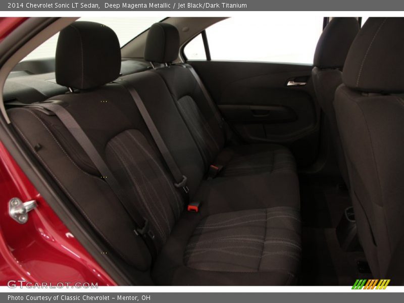 Deep Magenta Metallic / Jet Black/Dark Titanium 2014 Chevrolet Sonic LT Sedan